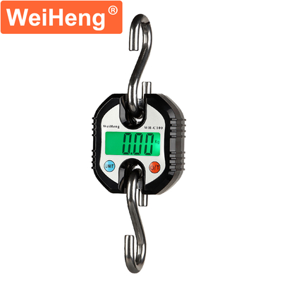 ABS Plastic WH-C100 Electronic Hanging Crane Scale 150kg Unit lb within by Weiheng