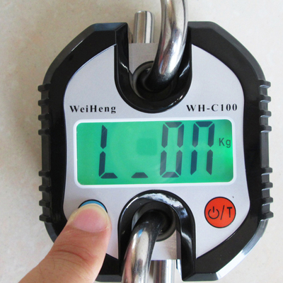 ABS Plastic WH-C100 Electronic Hanging Crane Scale 150kg Unit lb within by Weiheng