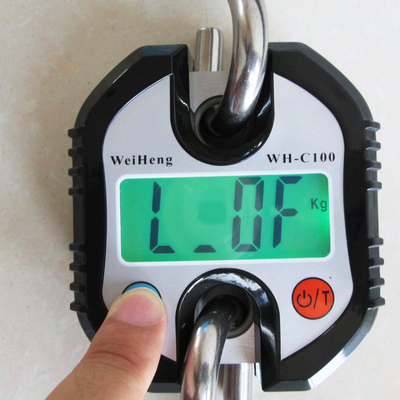 ABS Plastic WH-C100 Electronic Hanging Crane Scale 150kg Unit lb within by Weiheng