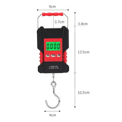 ABS Stainless Steel WeiHeng WH-A28 Waterproof Digital Electronic Fishing Scales 50 kg with and USB Charging Power Supply