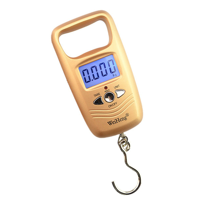 ABS Plastic Stainless Steel WeiHeng WH-A17 50kg Black Gold Electronic Hanging Scales for Accurate and Weighing