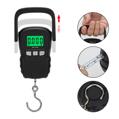 Travel-Friendly 50kg WeiHeng WH-A29 Camry Digital Luggage Scale with Tape Measure and Battery