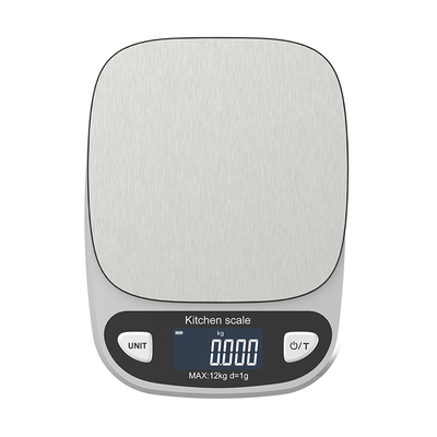 Portable Electronic Kitchen Weighing Scale 12KG/1G WH-B33 Weiheng Kitchen Scale 0.1g Units ct White