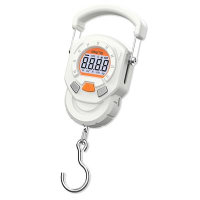 60kg Portable Handheld Electronic Hanging Scale Rechargeable Digital Baggage Hook Scales with Auto-Off Function by Weiheng