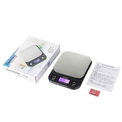 3kg 0.1g Kitchen Digital Scale in Black Stainless Steel for Commercial Buyers in Food Beverage Stores