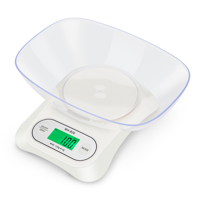 Scale Tray Big Bowl USB Rechargeable 12kg Food Weighing Scale Digital Kitchen Scale for Commercial Buyer Souvenir Stores