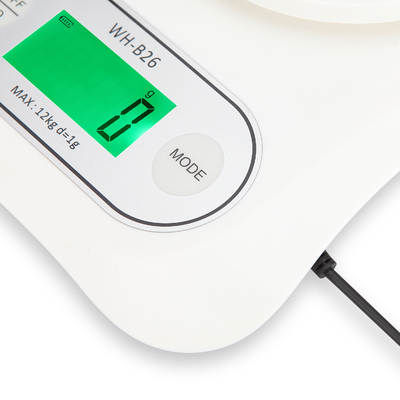 Scale Tray Big Bowl USB Rechargeable 12kg Food Weighing Scale Digital Kitchen Scale for Commercial Buyer Souvenir Stores