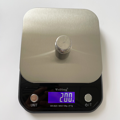 Convenient and Durable WeiHeng WH-B23 Digital Food Scale 0.1g Stainless Steel with 10 kg Maximum Weight Recommendation