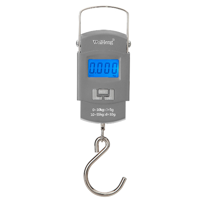 CE Certified LCD Display Hot Rechargeable 55kg Portable Digital Luggage Hand Scale for Travel and Weighing WH-A25