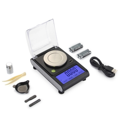 0.001 G High Precision ABS Plastic Portable Electronic Jewelry Scale for Diamond Gold Medicine Pocket Digital Weighing