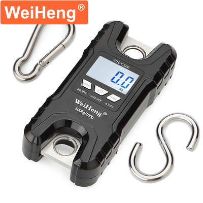 ABS Plastic Hot Electronic Crane Scale 500KG Weiheng Digital Weighing Hook Hanging Scale WH-C500 for Heavy-Duty Weighing