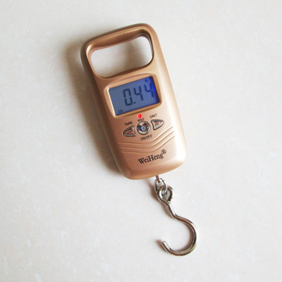 Weiheng WH-A17 Mini Portable Hanging Scale 50kg/10g Luggage Scales for Travelers ABS Plastic Stainless Steel
