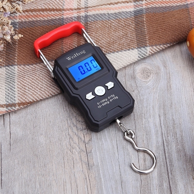 Weiheng Popular Portable Suitcase Weighing Scale 50kgs/110lbs Plastic Digital Luggage Scale Lock Function OEM Support