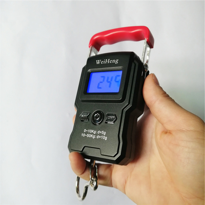 Weiheng Popular Portable Suitcase Weighing Scale 50kgs/110lbs Plastic Digital Luggage Scale Lock Function OEM Support