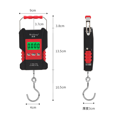 Take the Stress out of Packing Backlit Luggage Scale 50kg with Hook and Portable Design