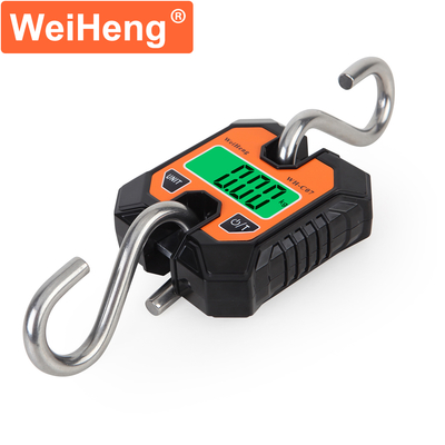 Black Portable Peak Weighing Scale Max Capacity 100 KG Electronic Digital Hook Hanging Scale with Performance and Portability