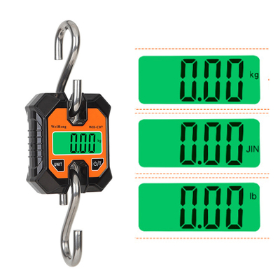 Black Portable Peak Weighing Scale Max Capacity 100 KG Electronic Digital Hook Hanging Scale with Performance and Portability