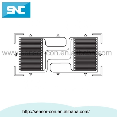 High Sensitivity and Ultimated Resistance BF1000-2GB Dual Parallel Grid Strain Gauge Half Bridge for Bending Strain Applications