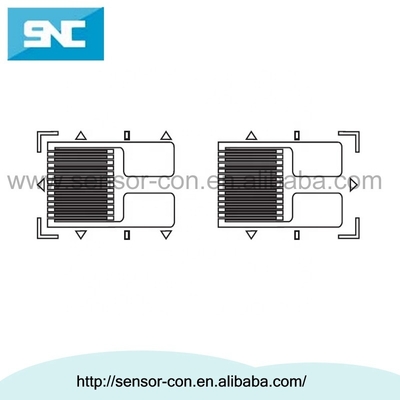 High Sensitivity and Ultimated Resistance BF1000-2GB Dual Parallel Grid Strain Gauge Half Bridge for Bending Strain Applications