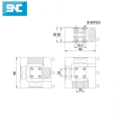 Multi-Axis Force Sensor Series SC123 Resistance Sensor 3-Axis Load Cell 0-50N for Industrial Robots